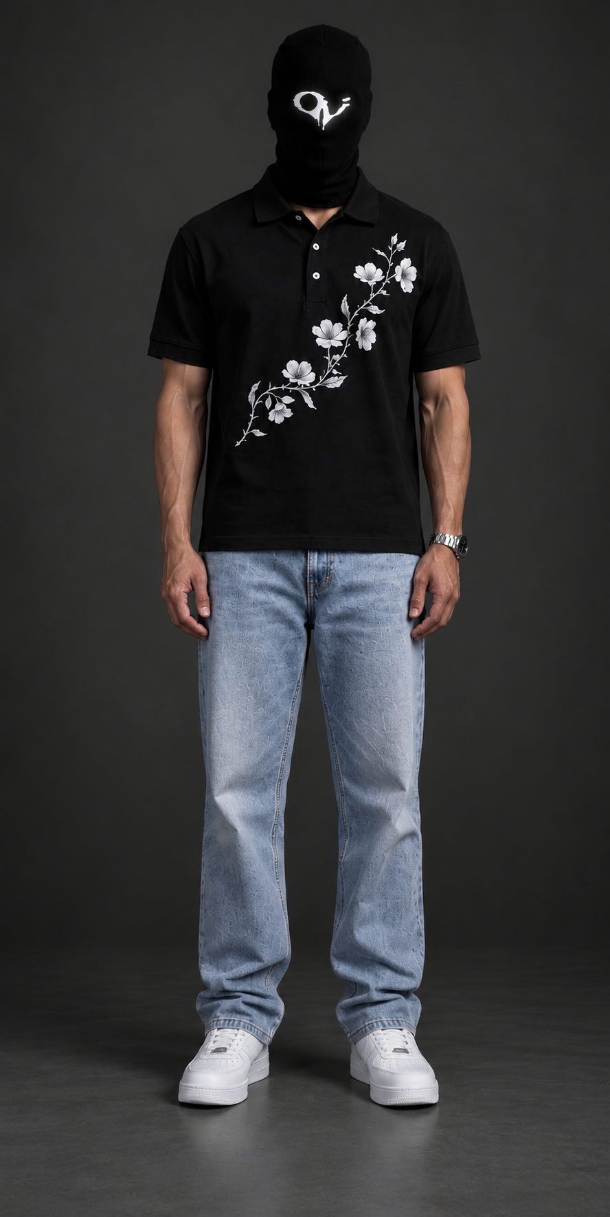 Mid-Night Blossom Polo